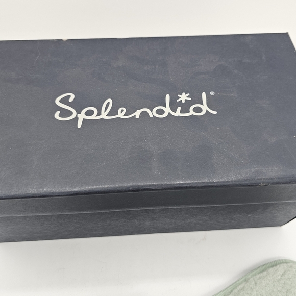 Splendid Womens Carmen Sherling Slipper Faux Fur Open Toe Slip On Slide Mint 11 - Picture 8 of 12